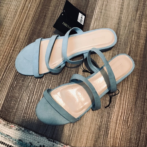 Light Blue Sandals - Picture 2 of 3